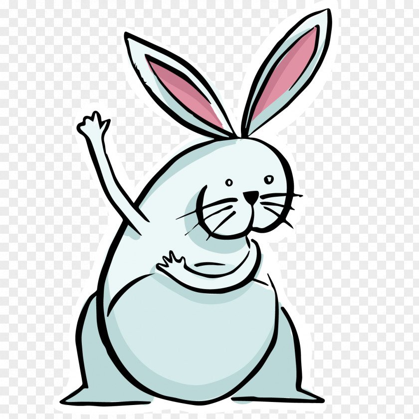 Cartoon Easter Bunny Vector Domestic Rabbit European PNG