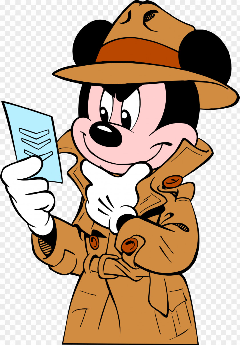 Detective Mickey Mouse The Purloined Letter Sherlock Holmes Clip Art PNG
