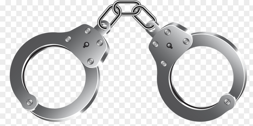 Hand-painted Handcuffs Police Clip Art PNG