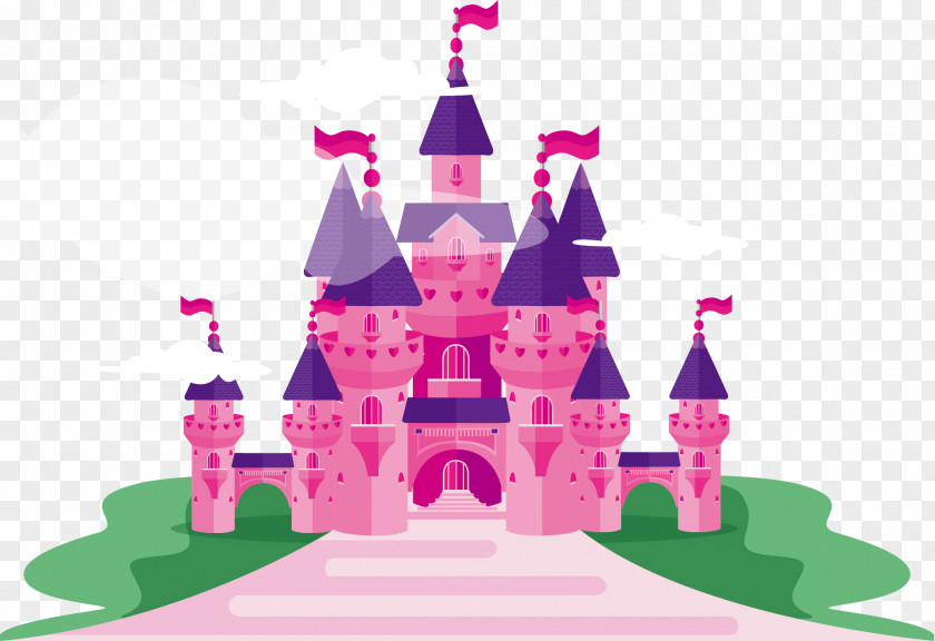 Vector Magic Princess Castle PNG