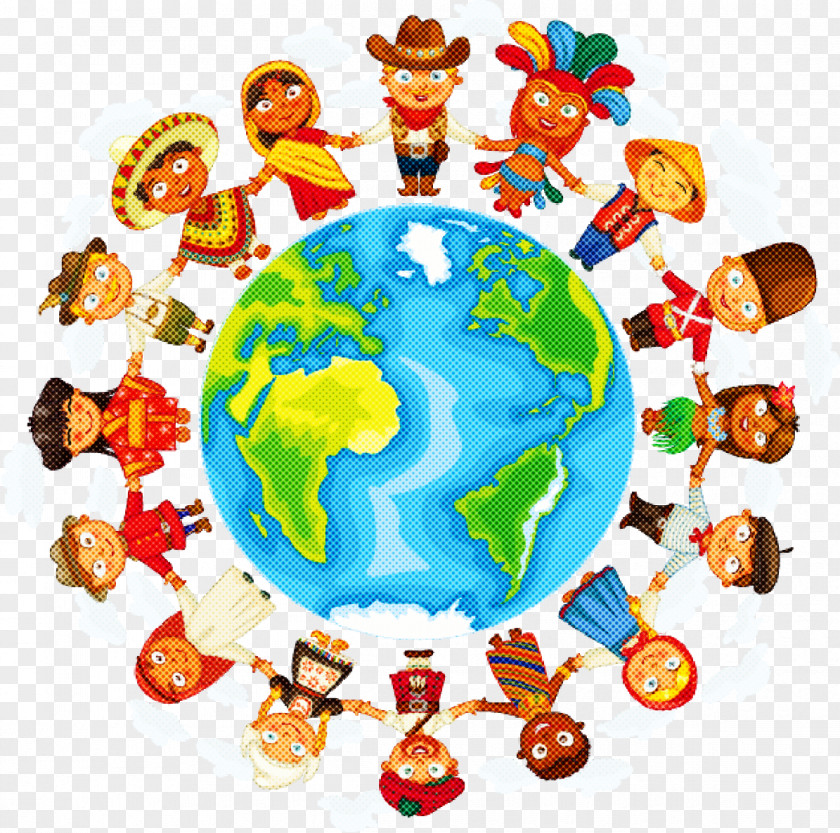 World Globe Sticker Sharing Circle PNG