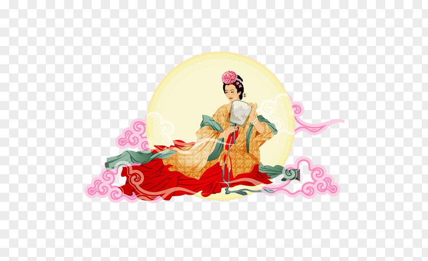 嫦娥奔月 Chang'e Mid-Autumn Festival Classic Of Mountains And Seas PNG