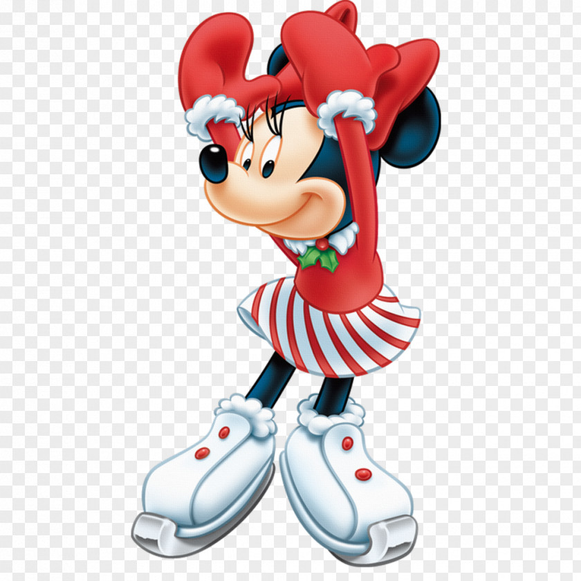 Disney Pluto Minnie Mouse Mickey Donald Duck Santa Claus Christmas PNG