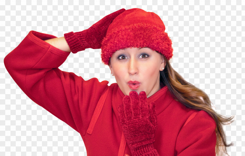 Happy Woman Blowing Kiss In Winter Clothes The Conscious Mind First Rate Heating And Air Clothing PNG