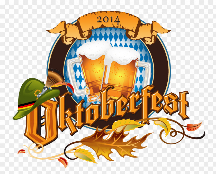 Oktoberfest T-shirt Design Beer Poster PNG