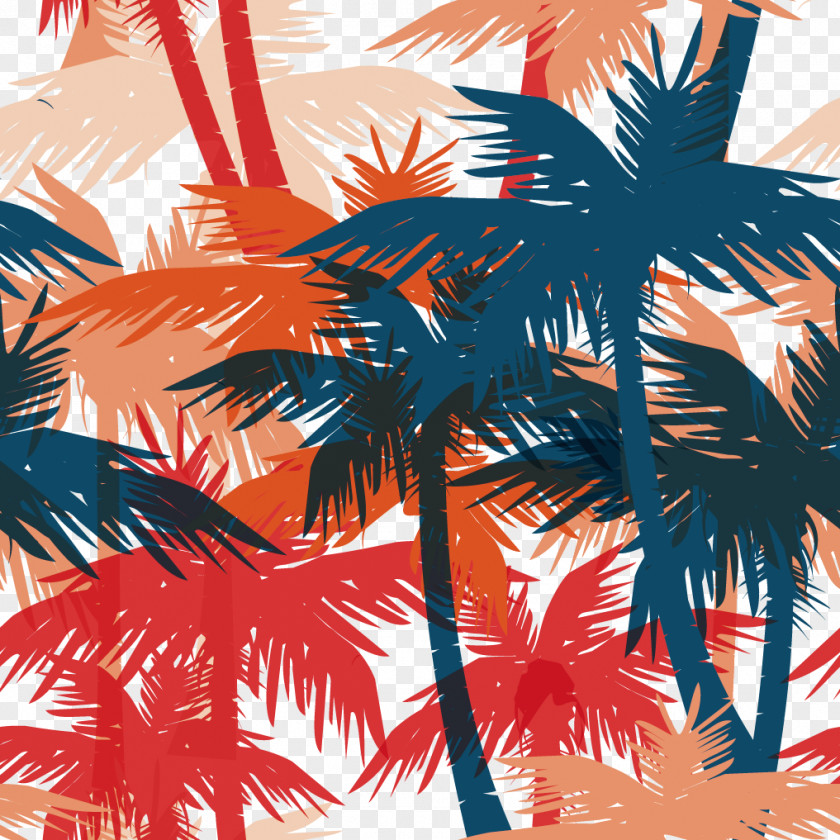 Vector Drawing Coconut Tree Pattern Graphic Design Royalty-free Illustration PNG
