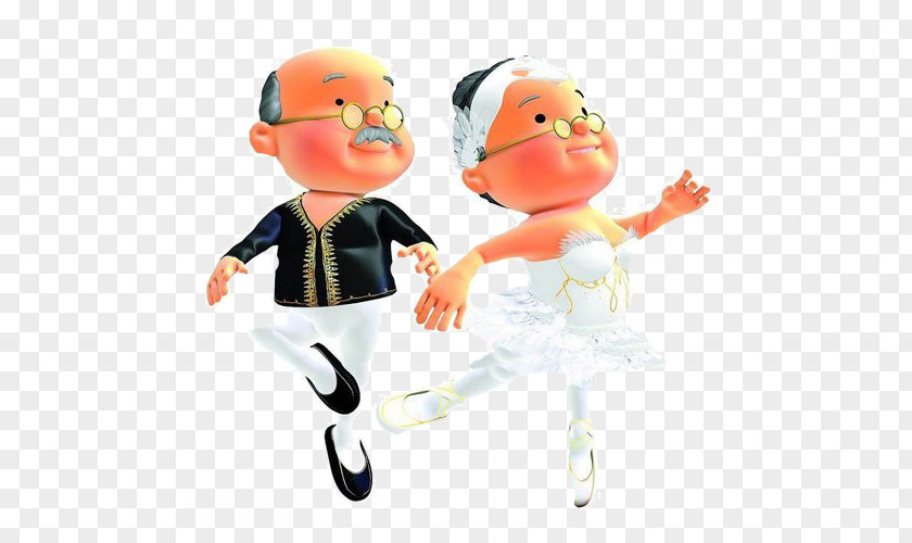 Dance Ballet Old Man China Child Grandparent Cartoon Christmas Classic Songs PNG