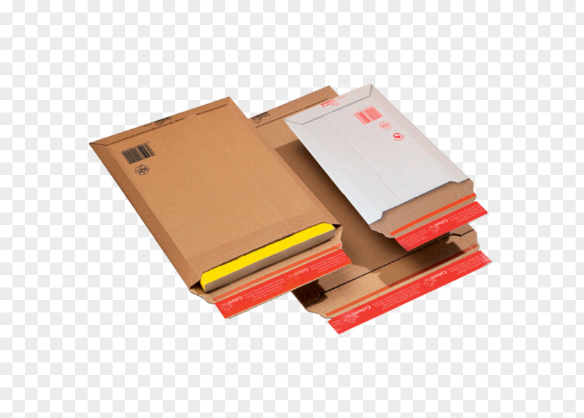 Envelope Cardboard Packaging And Labeling Corrugated Fiberboard Versandtasche PNG