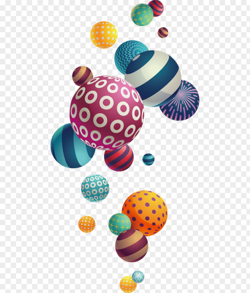Multicolored Star Ball PNG