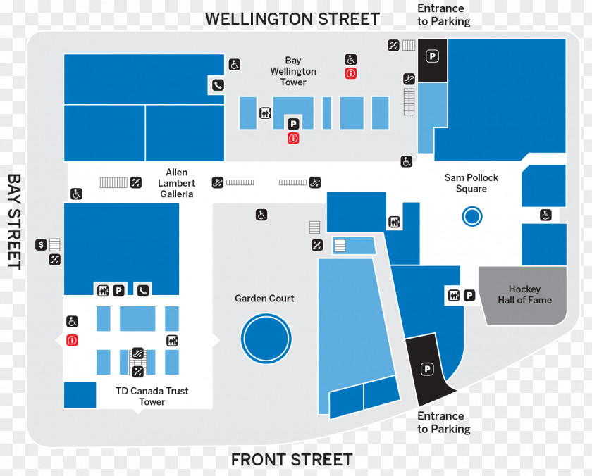 Restaurant Building Brookfield Place Royal Bank Plaza Street Map Floor Plan PNG