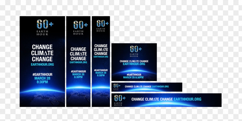 Web Banners Earth Hour 2015 2016 Social Media Poster PNG