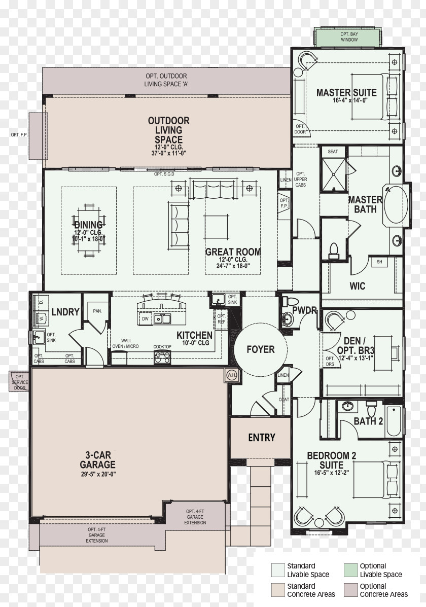 Active Living Floor Plan Product Design Line PNG