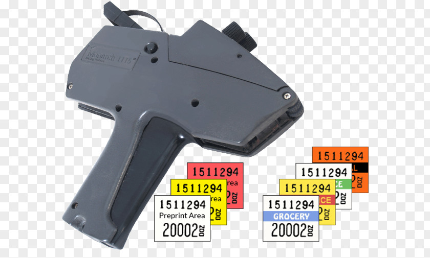 Pricing Gun Trigger Label Firearm Avery Dennison Price PNG