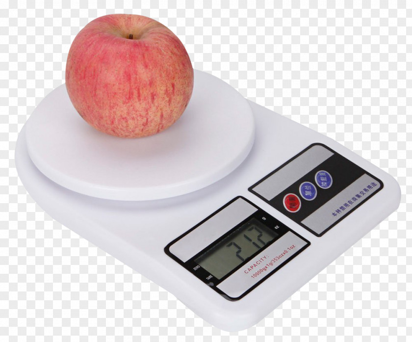Weighing Scale With Apple Measurement Kitchen Weight Kilogram PNG