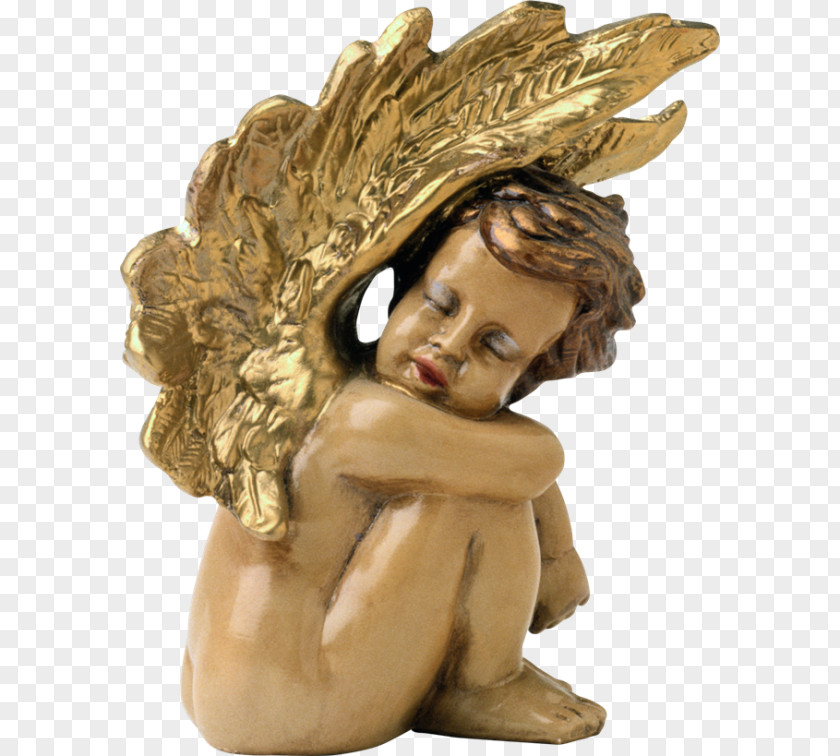 Angel Mourning Figurine Sculpture Statue PNG