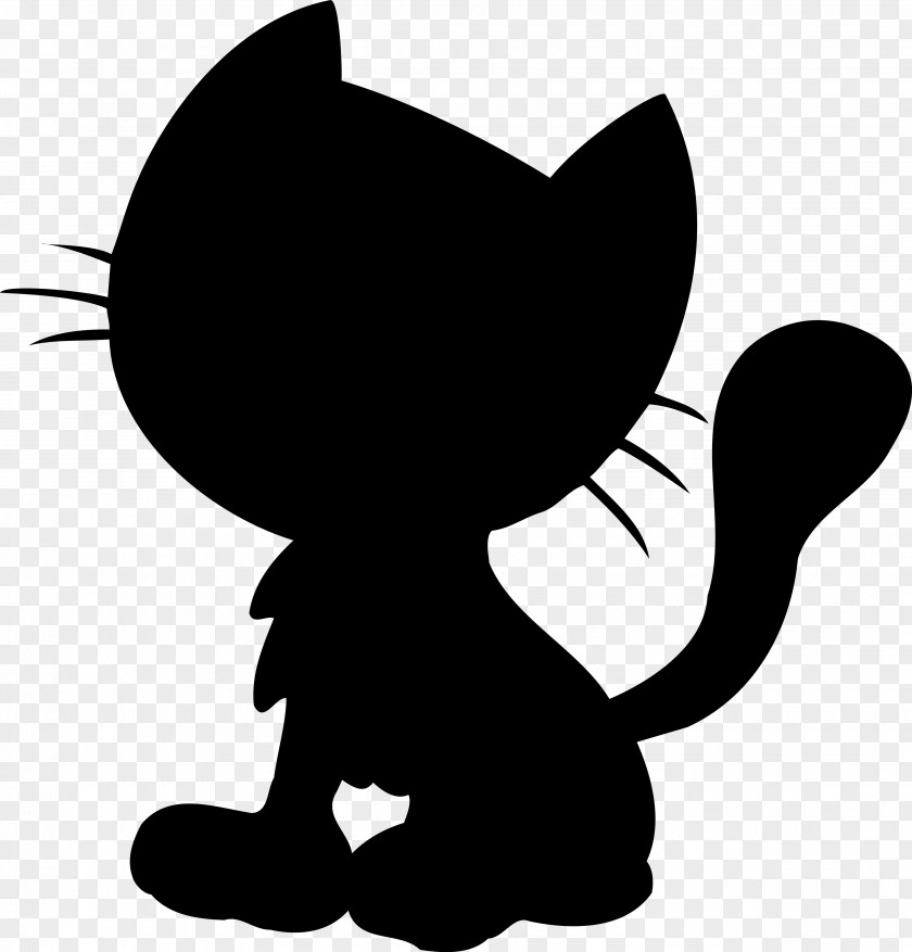 Cat Whiskers Cartoon Clip Art Silhouette PNG