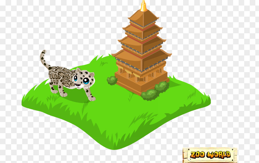 Leopard Running Illustration Cartoon Game Christmas Ornament Biome PNG