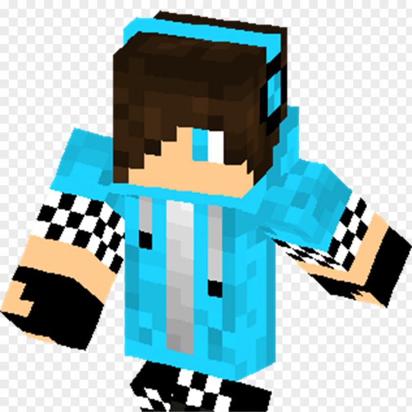 Minecraft Hoodie Boy Blue Video Game PNG