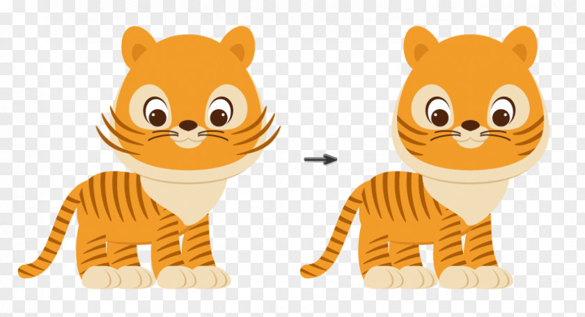 Tiger Cat Cartoon Illustration Image PNG