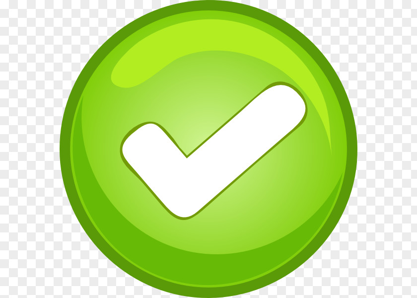 Green Checkmark Check Mark Button Clip Art PNG