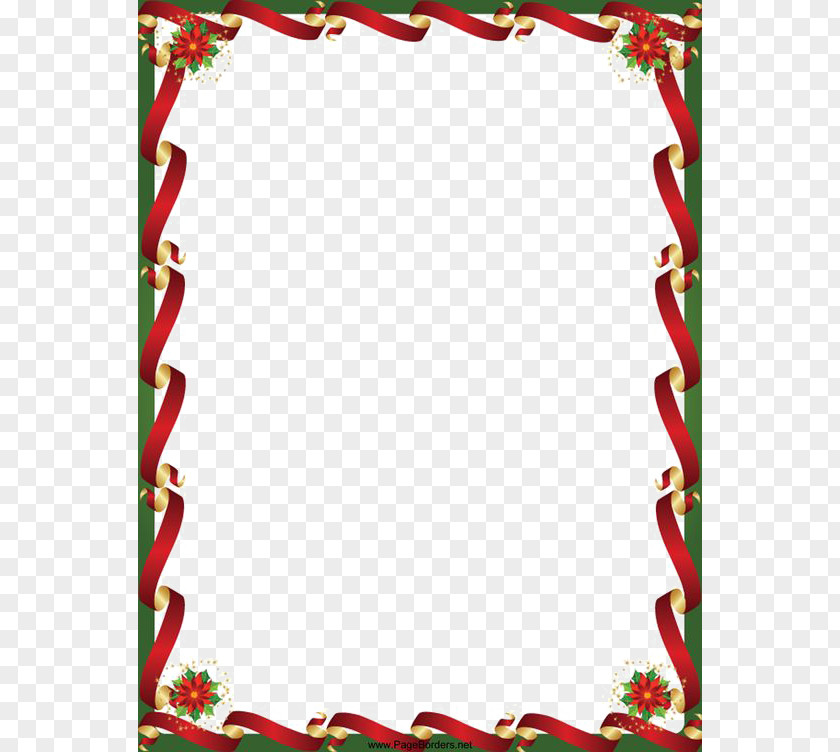 Christmas Border Clip Art PNG