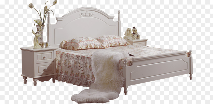 European Minimalist High-end Big Bed Frame Europe Furniture PNG