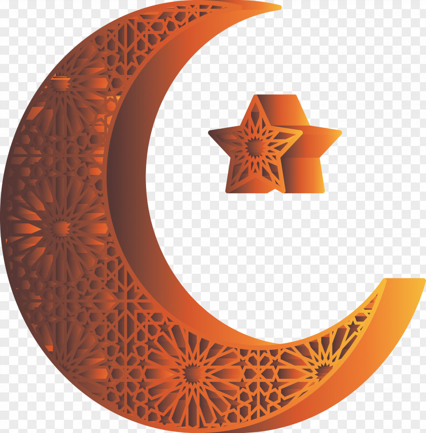 Star And Crescent Ramadan Kareem PNG
