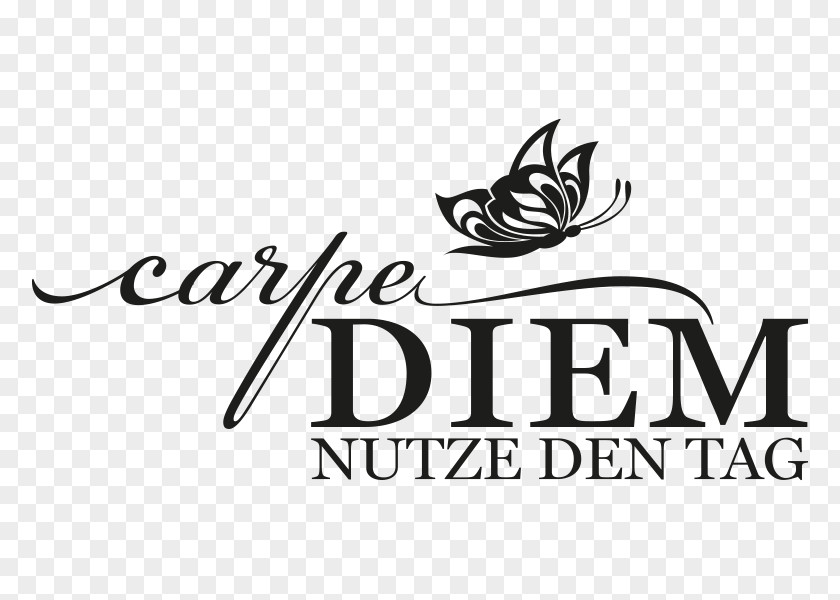 Carpe Diem Logo Tattoo Brand Ambigram PNG