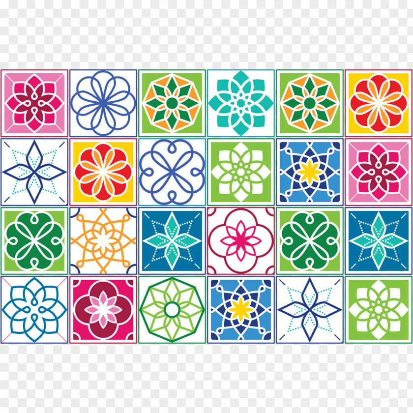 Ciment Cement Tile Carrelage Sticker PNG