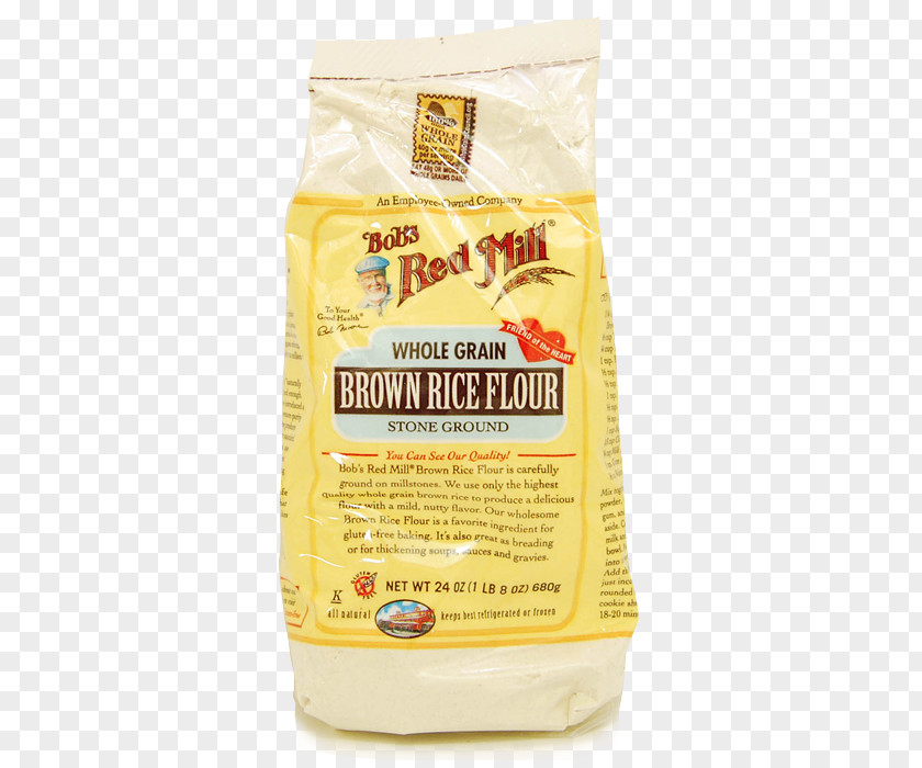 Flour Rice Bob's Red Mill Brown Whole Grain PNG