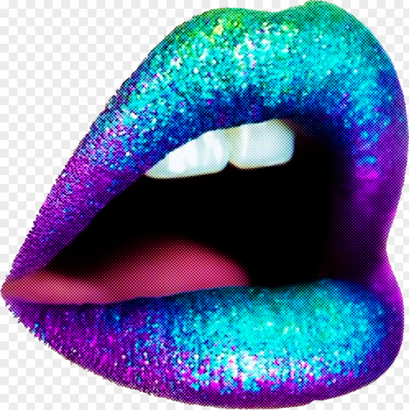 Lips Close-up Magenta Telekom Font Glitter PNG