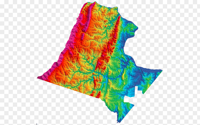 Map Loudoun County Fairfax Topographic Elevation PNG