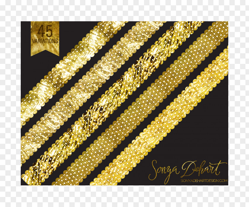 Glitter Line Cliparts Gold Clip Art PNG