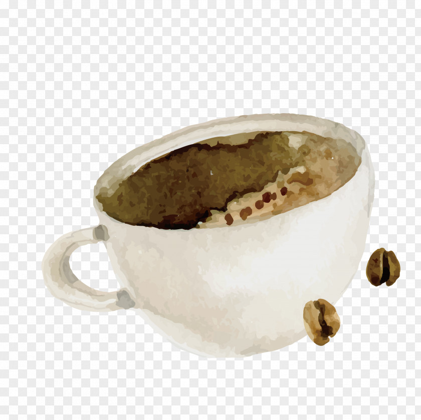 Painted Coffee Instant Cafe Cup Bean PNG