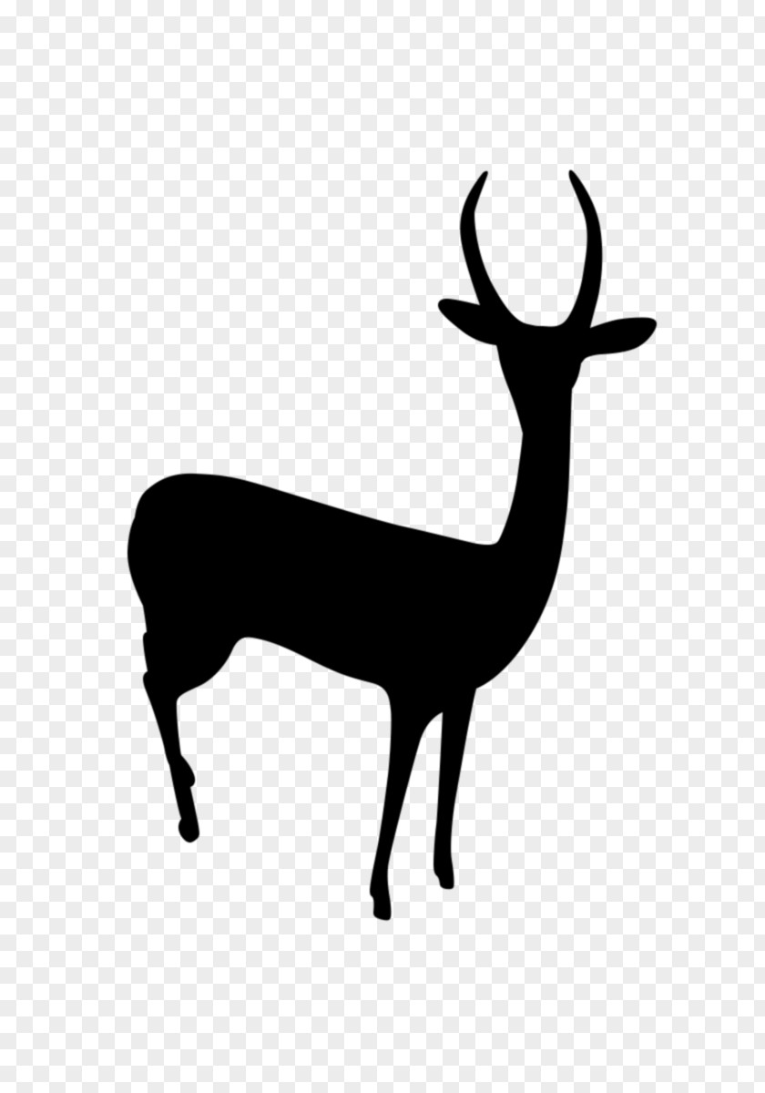 Reindeer Antelope Clip Art Silhouette Terrestrial Animal PNG