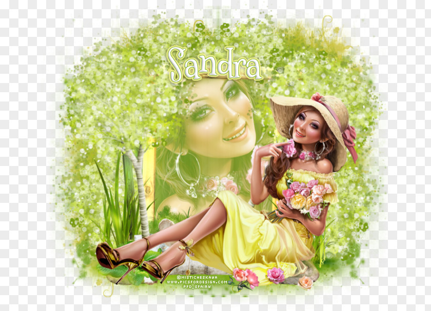 Fairy Floral Design Friendship PNG