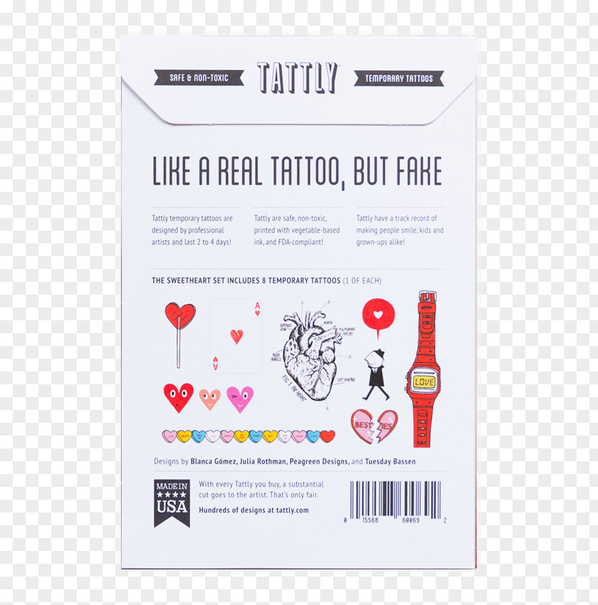 Tattly Paper J&s 2 Tattoo Sticker Abziehtattoo Flora PNG
