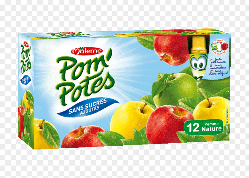 Apple Pom'Potes Food Vegetarian Cuisine Materne SAS PNG