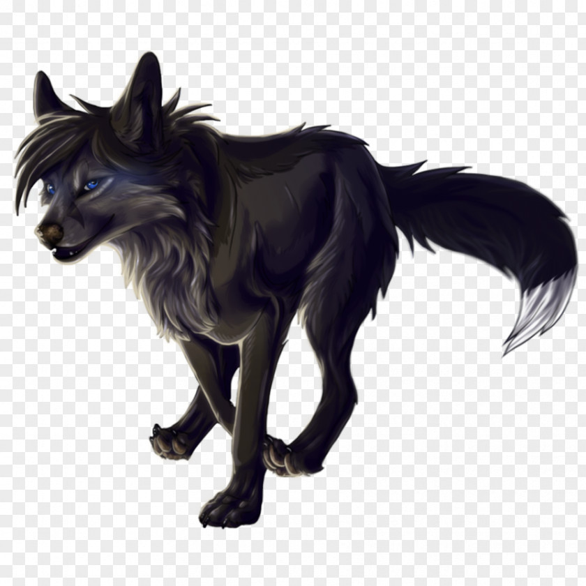 Black Wolf Dog Basior Pack Canidae PNG