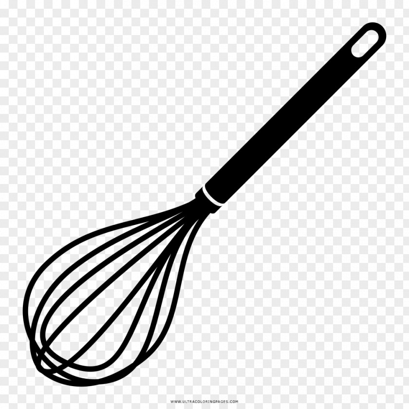 Fork Whisk Coloring Book Drawing Kitchen Utensil PNG