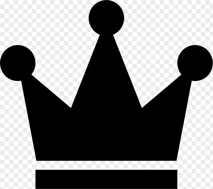 Simple Crown Black And White Clip Art PNG