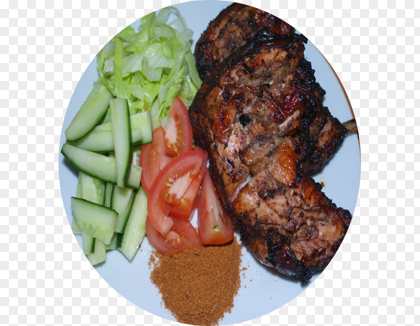 Barbecue Fried Plantain Jollof Rice Food Frying Chicken PNG