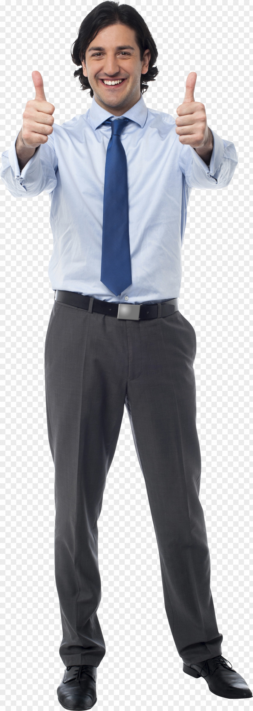 Business Casual Thumb Signal Gesture PNG
