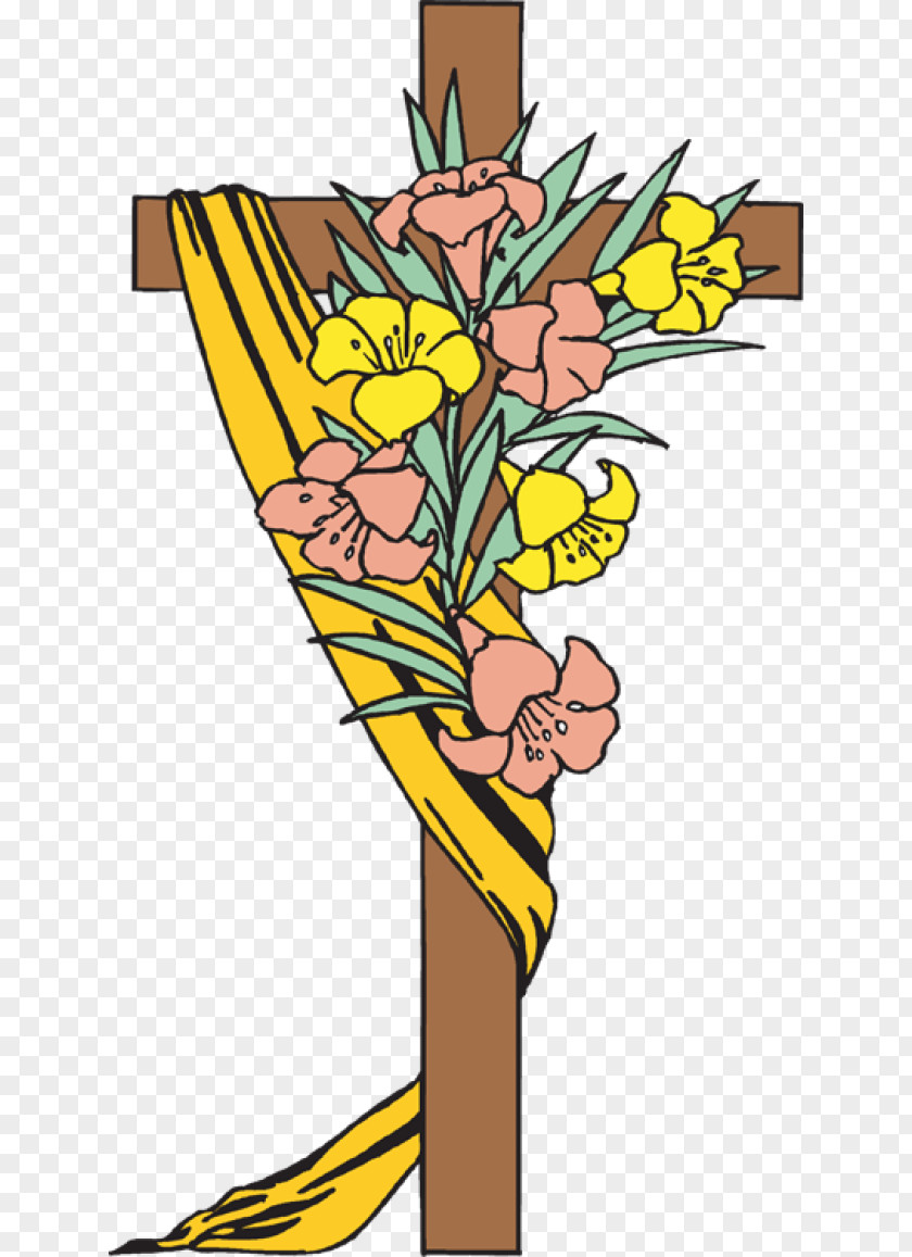 Christian Easter Transparent Background Cross Clip Art PNG