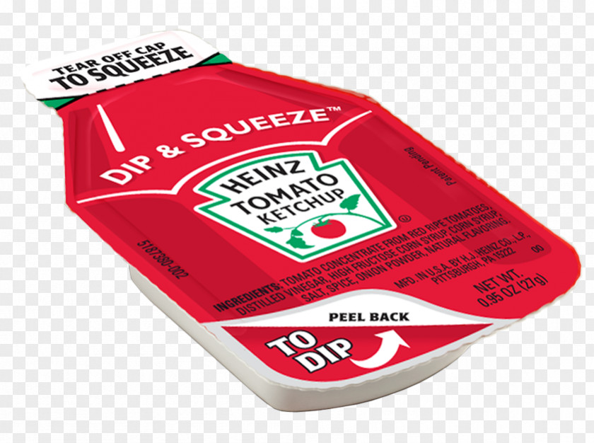 Fast-food Packaging H. J. Heinz Company Salsa Hamburger Dip & Squeeze Tomato Ketchup PNG