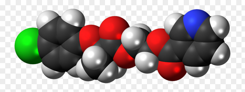 Etofibrate Space-filling Model Chemistry Molecule Clofibrate PNG