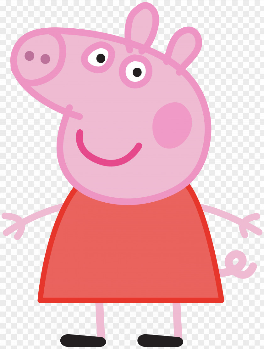 Peppa Pig Transparent Image Daddy Mummy Standee Animated Cartoon PNG