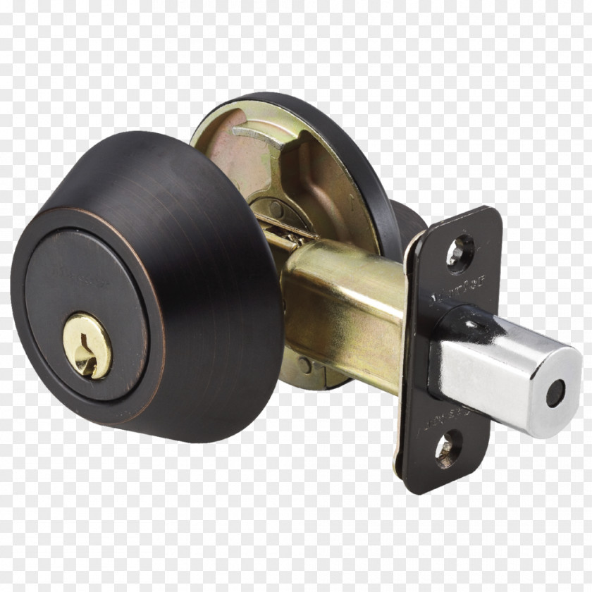 Single Cylinder Dead Bolt Master Lock Latch Door PNG