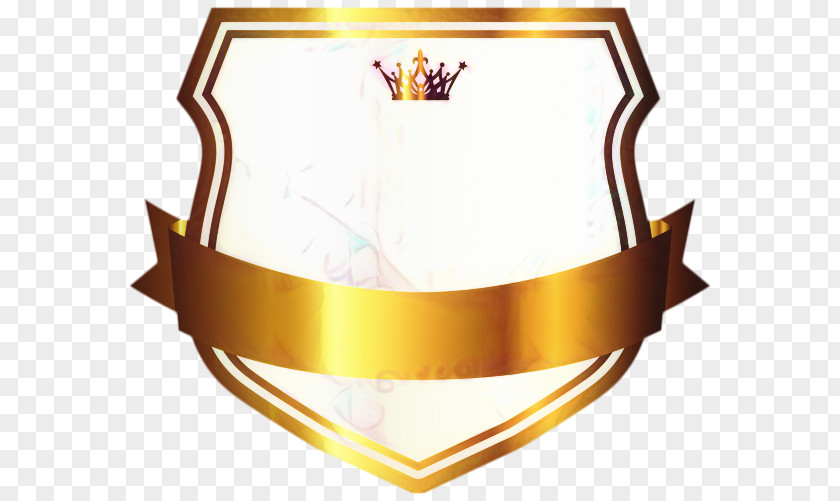 Symbol Crest Gold Banner PNG