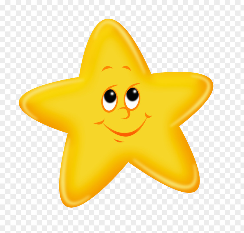 Yellow Cartoon Star Drawing PNG